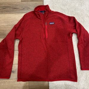 Patagonia men’s red half zip